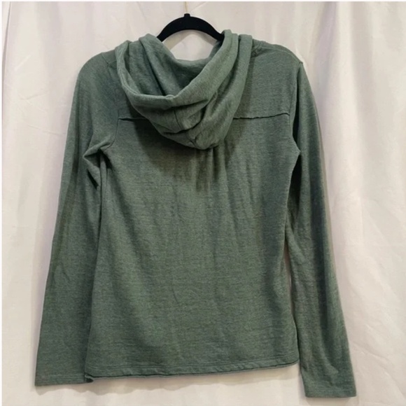 Prana Long Sleeve Hooded Sweater (Size: XS/Green) - Picture 6 of 8